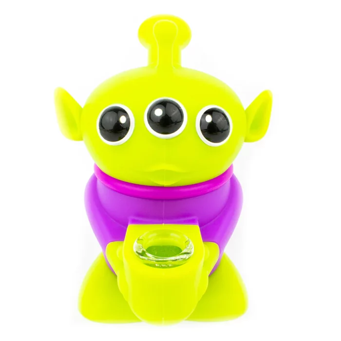 3 Eyed Alien Silicone Hand Pipe