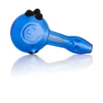 Blue Glass 2.5" Big Bold Spoon Hand Pipe