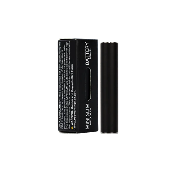 Black Mini Slim 510 Thread Battery